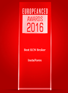 รางวัล  Best ECN Broker 2016 จาก European CEO Awards
